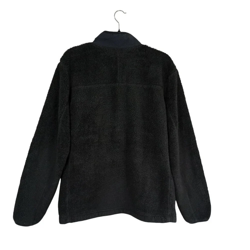 The North Jacket Sweaters Face Mens Sherpa Fleece L Full Zip Gray